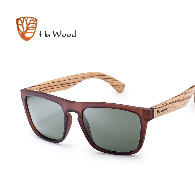 Óculos de sol de madeira e plástico para homens polarizados lentes uv400
