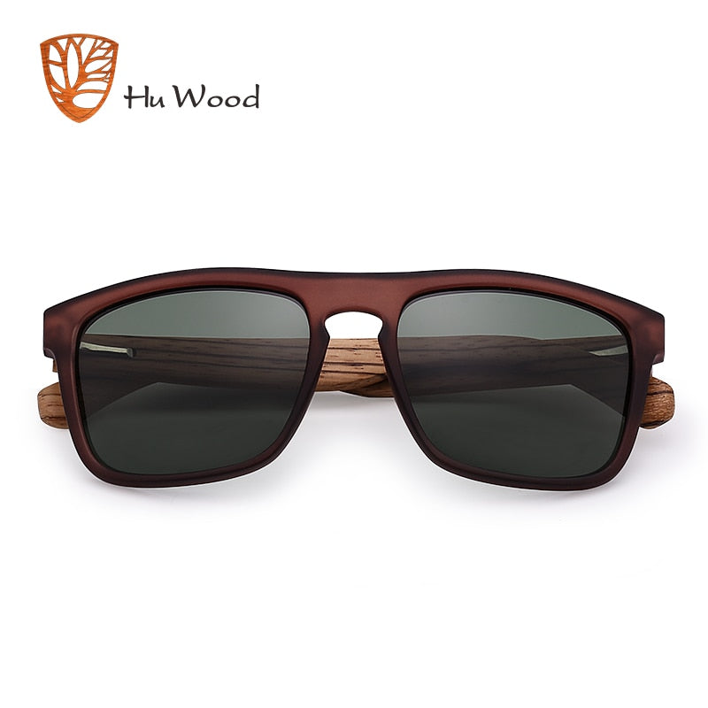 Óculos de sol de madeira e plástico para homens polarizados lentes uv400