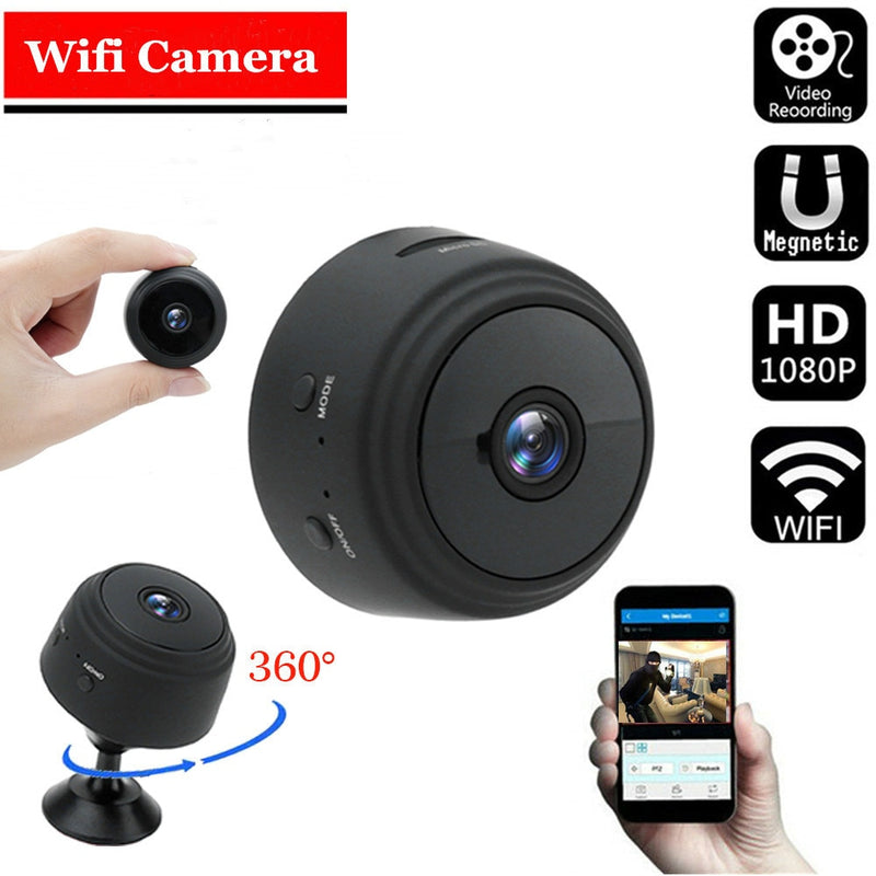 Câmera Wi-Fi HD sem Fio, Vigilância por Vídeo, Gravador de Voz, Minicâmera de Rede, Casa Inteligente, A9